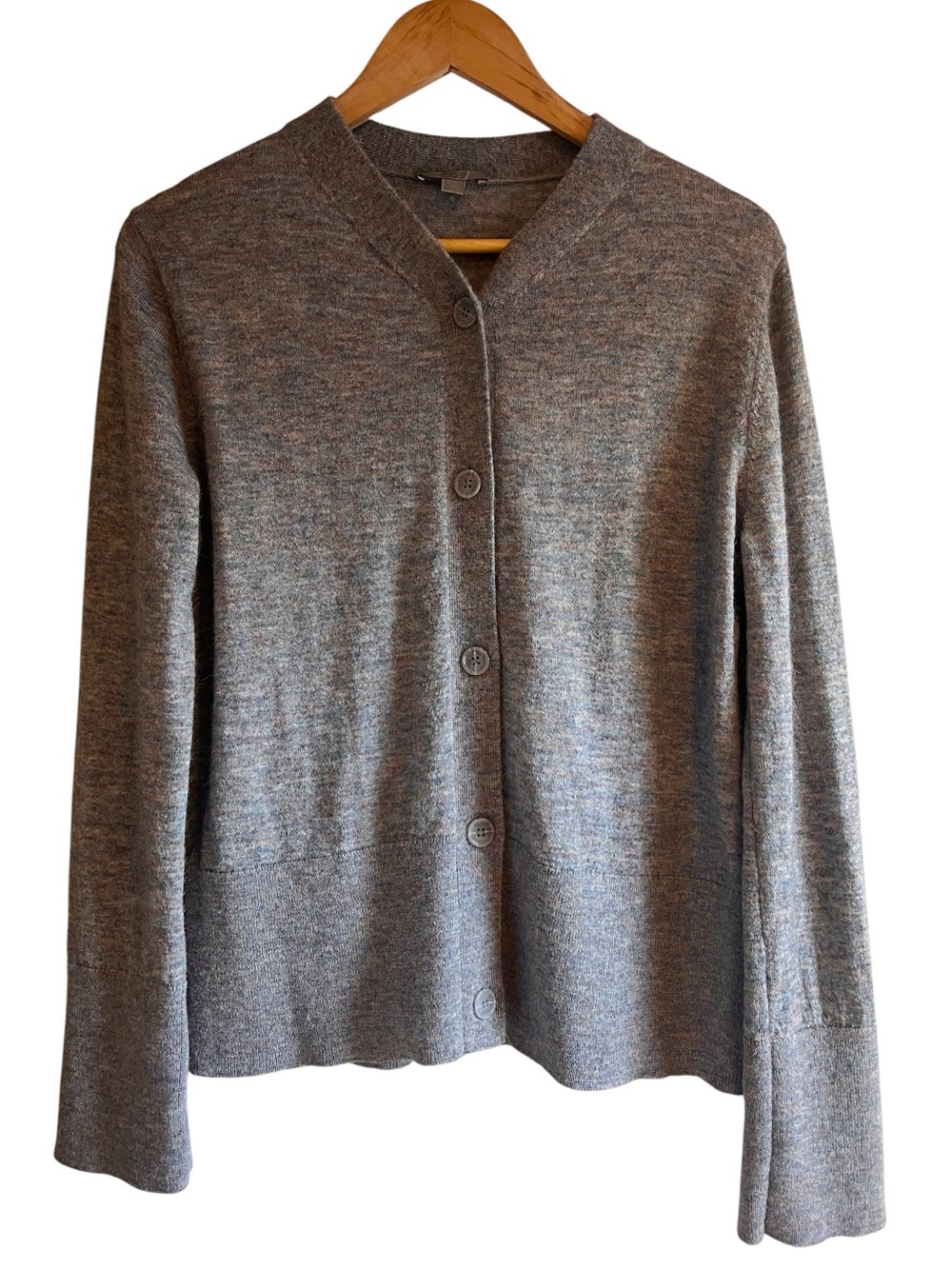 COS wool & alpaca blend melange knit cardigan sweater size S excellent condition